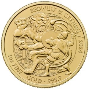 2024 1 oz Beowulf and Grendel Myths and Legends Gold Coin