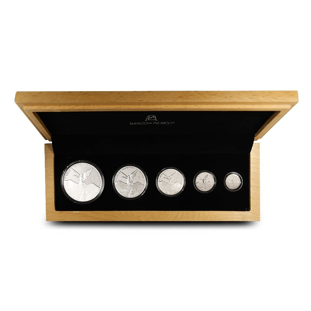 2024 Proof Mexican Silver Libertad 5-Coin Set