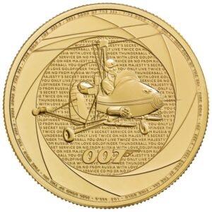 2024 1 oz Six Decades of 007 Bond of the 1960s Gold Coin