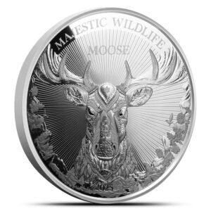 2025 1 Kilo Samoa Majestic Wildlife Moose Silver Coin (Proof-Like, Numbered, Box + CoA)
