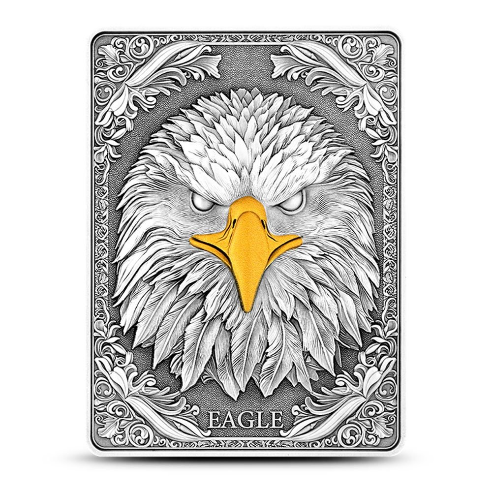 2025 10 oz Antique Fiji Silver Eagle Rectangular Coin (Box + CoA)