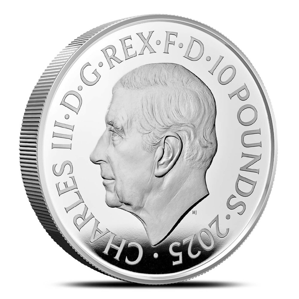 2025 10 oz Proof British Silver Tudor Beasts The Greyhound of Richmond Coin (Box + CoA) - Image 3