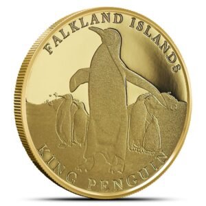 2025 1/10 oz Proof Falkland Islands Gold King Penguin Coin