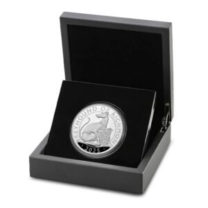 2025 5 oz Proof British Silver Tudor Beasts The Greyhound of Richmond Coin (Box + CoA)