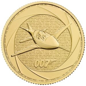 2025 1 oz Six Decades of 007 Bond of the 1980s Gold Coin