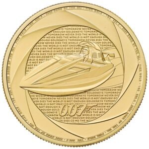 2025 1 oz Six Decades of 007 Bond of the 1990s Gold Coin