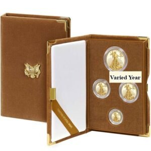 4-Coin Proof American Gold Eagle Set (Random Year, Box + CoA)