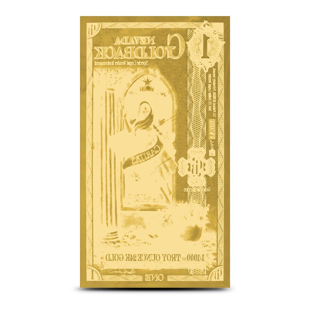 5 Piece Nevada Goldback Gold Note Set (Random Year, New) - Image 4