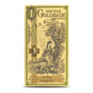 5 Piece Utah Goldback Gold Note Set (New)