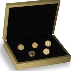 Buy 5 x Gold Sovereign Portrait Set Gift Boxed