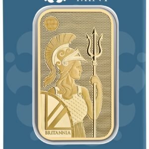 Buy 50 Gram Gold Britannia Minted Bar