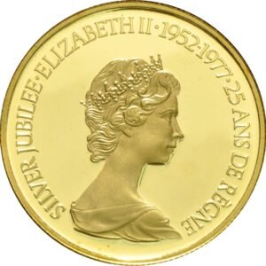 1977 Canadian $100 1/2 oz Proof Gold Coin QEII silver Jubilee Boxed