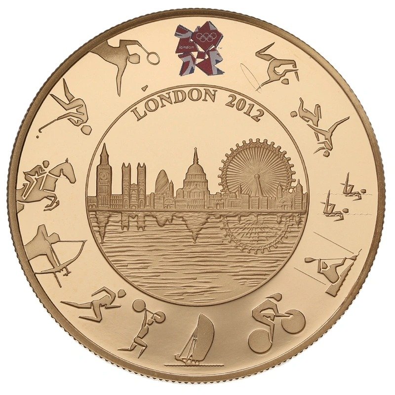 London 2012 Olympic Paralympic Gold Proof £5 two Crown set Boxed - Image 2