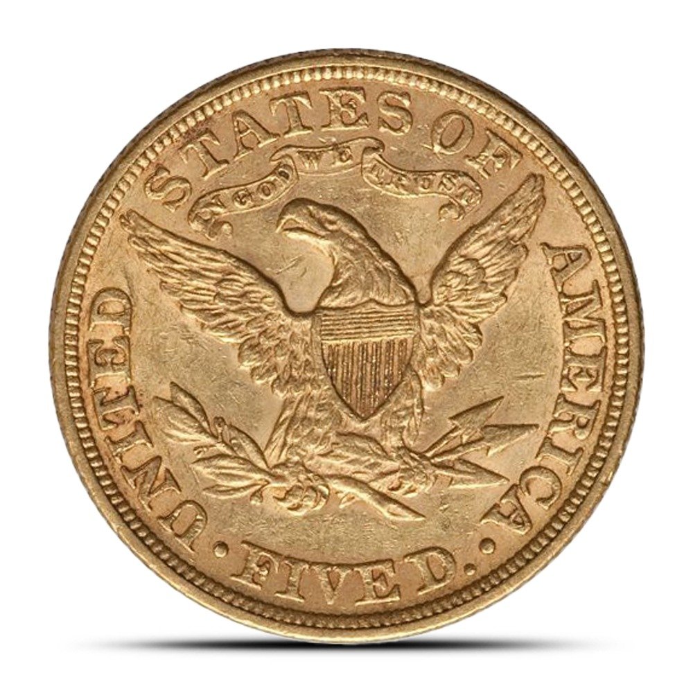 Pre-33 $5 Liberty Gold Half Eagle Coin (AU) - Image 2