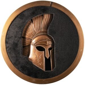 2023 10 oz Antique Solomon Islands Silver Trojan Helmet Shaped Coin (Box + CoA)