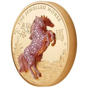 2021 Australia 10 oz Gold Jewelled Horse Proof