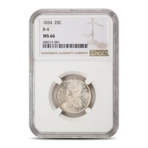 1834-P Capped Bust Quarter NGC MS66 Browning 4