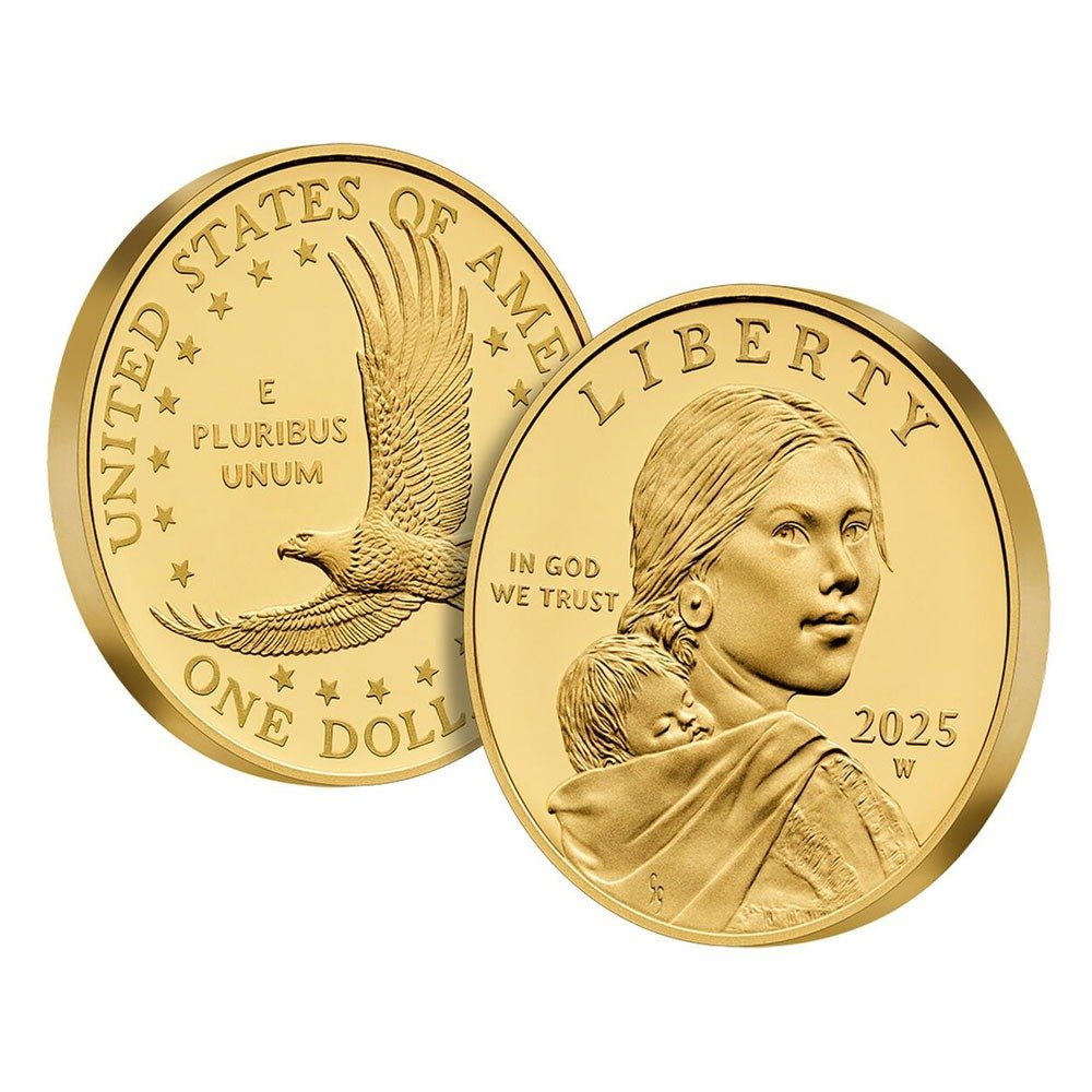 2025-W 1/2 oz Proof American Gold 25th Anniversary Sacagawea Dollar Coin (Box + CoA) - Image 3