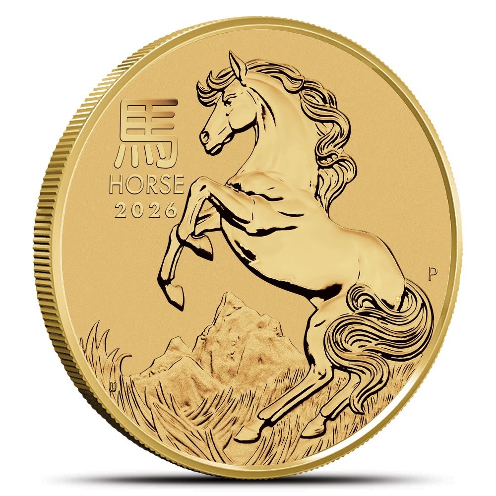 2026 1/2 oz Australian Gold Lunar Horse Coin (BU)